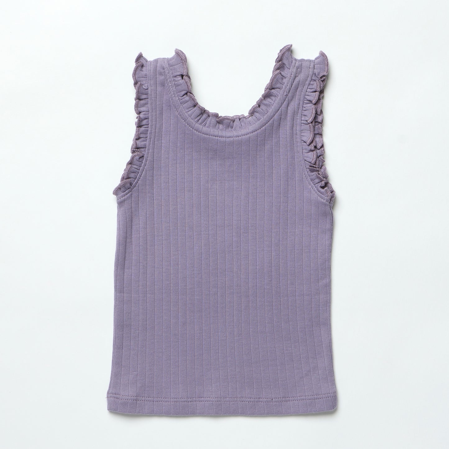 Joy Ruffle Rib Tank, Purple