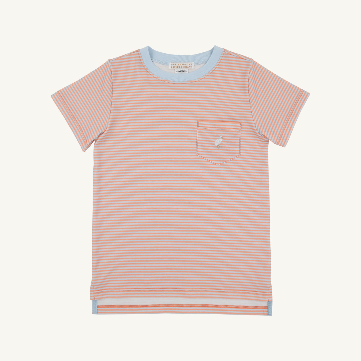 Carter Crewneck, Seashore Sherbet & Buckhead Blue Stripe