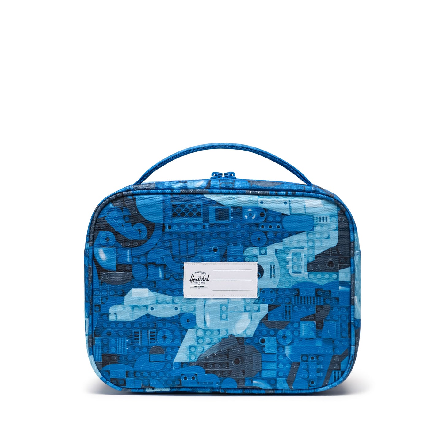 LEGO Pop Quiz Lunch Box - Abstract Bricks Blue