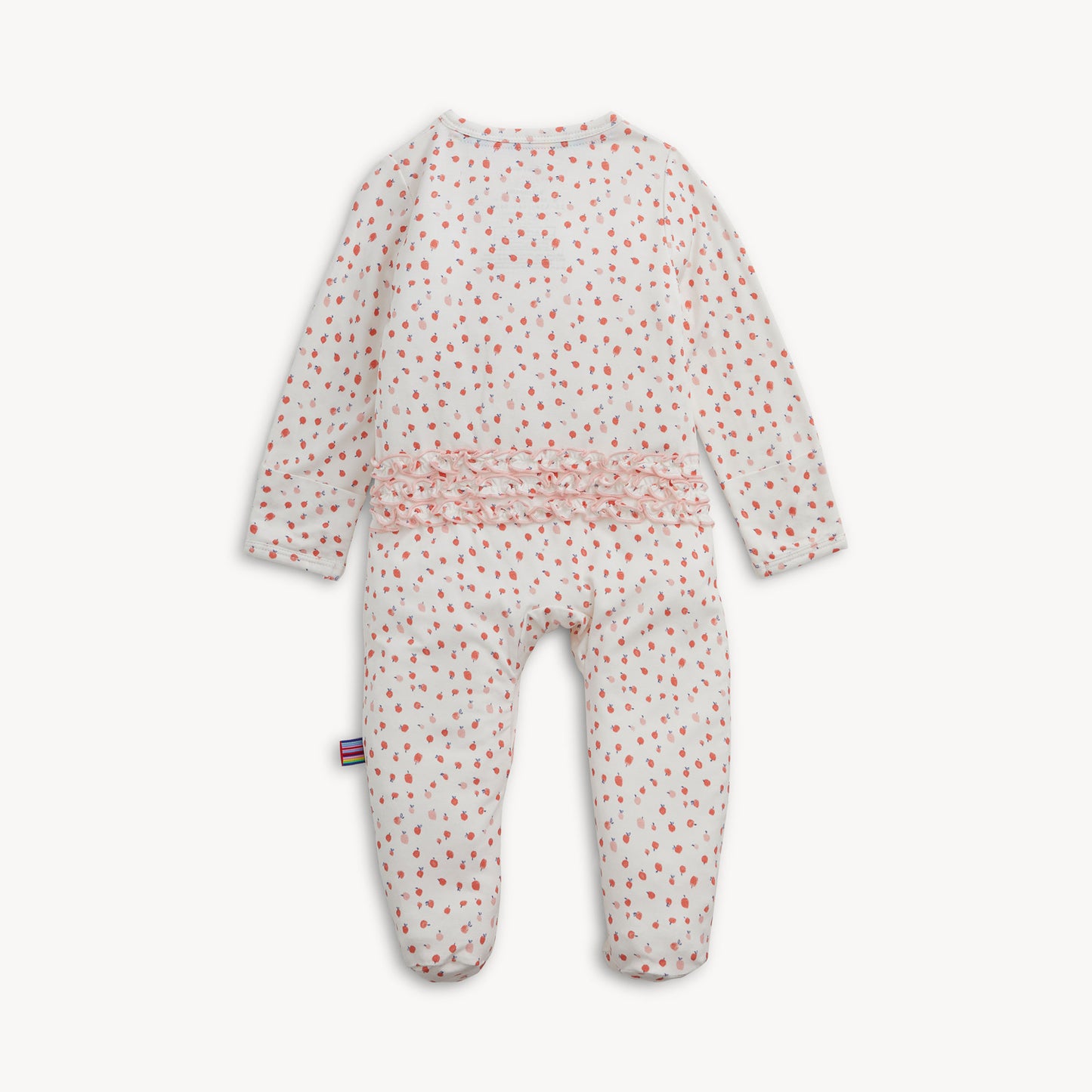 Ruffle Footie, Apple Blossom