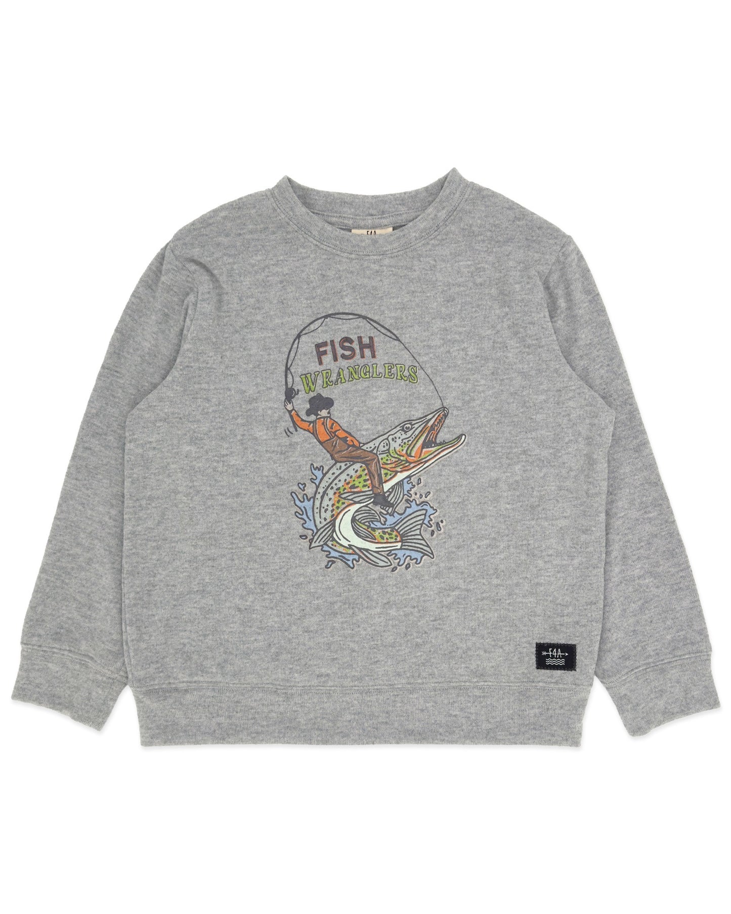 Fish Wrangler Hacci Pullover, Heather Gray