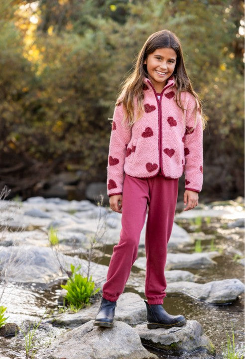 Parker Heart Jacket, Rose Quartz