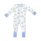 Conv. Romper, Golf Carts Blue