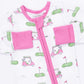 Conv. Romper, Golf Carts Pink