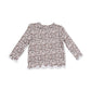 L/S Lettuce Edge Tunic Top, Leopard Rib