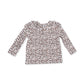 L/S Ruffle Top & Pant Set, Leopard Rib