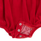 Velour Bubble w/Peter Pan Collar, Holiday Red