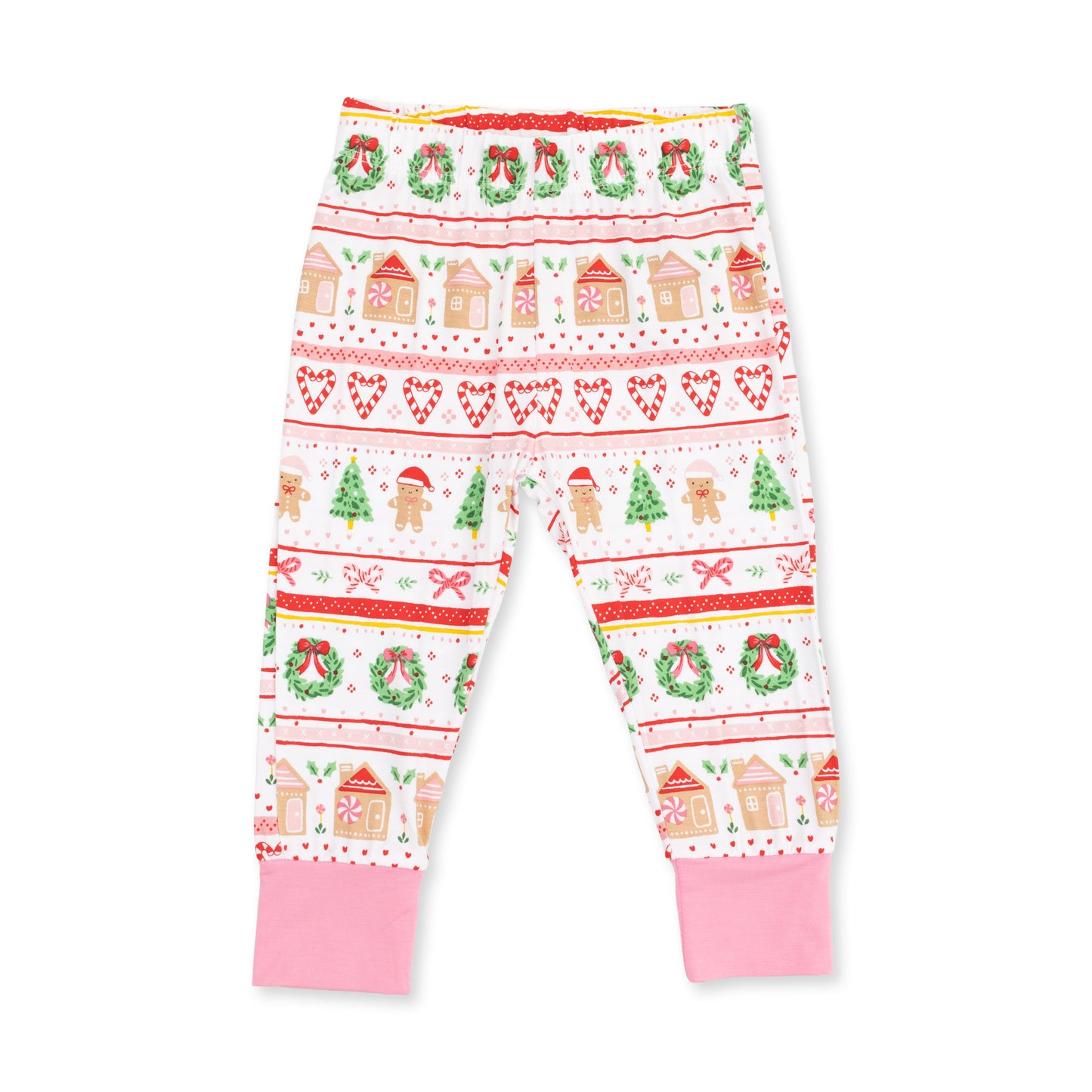 L/S Loungewear Set, Gingerbread Fairisle Pink