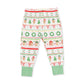 L/S Loungewear Set, Gingerbread Fairisle Green