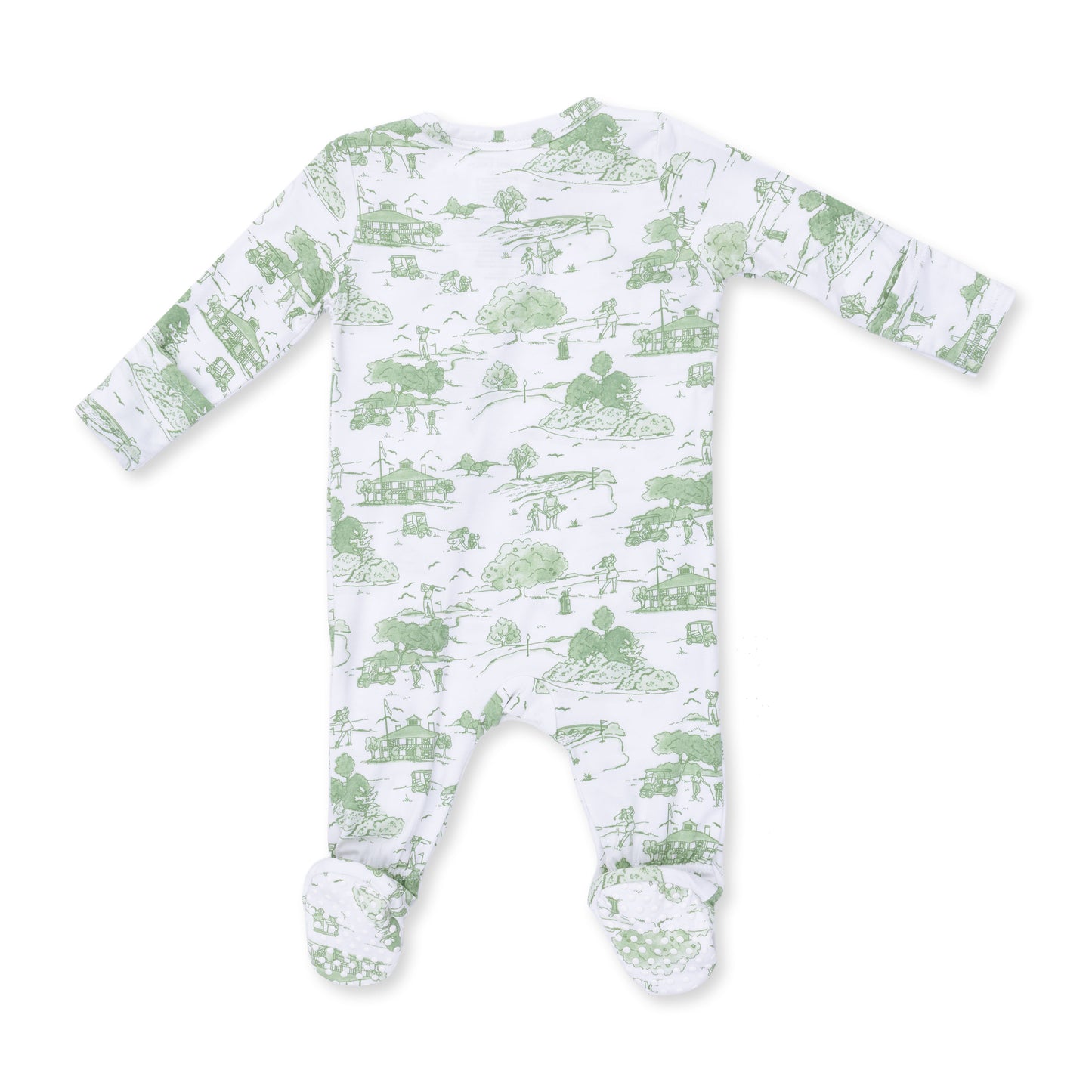 Zip Footie, Golf Toile Green