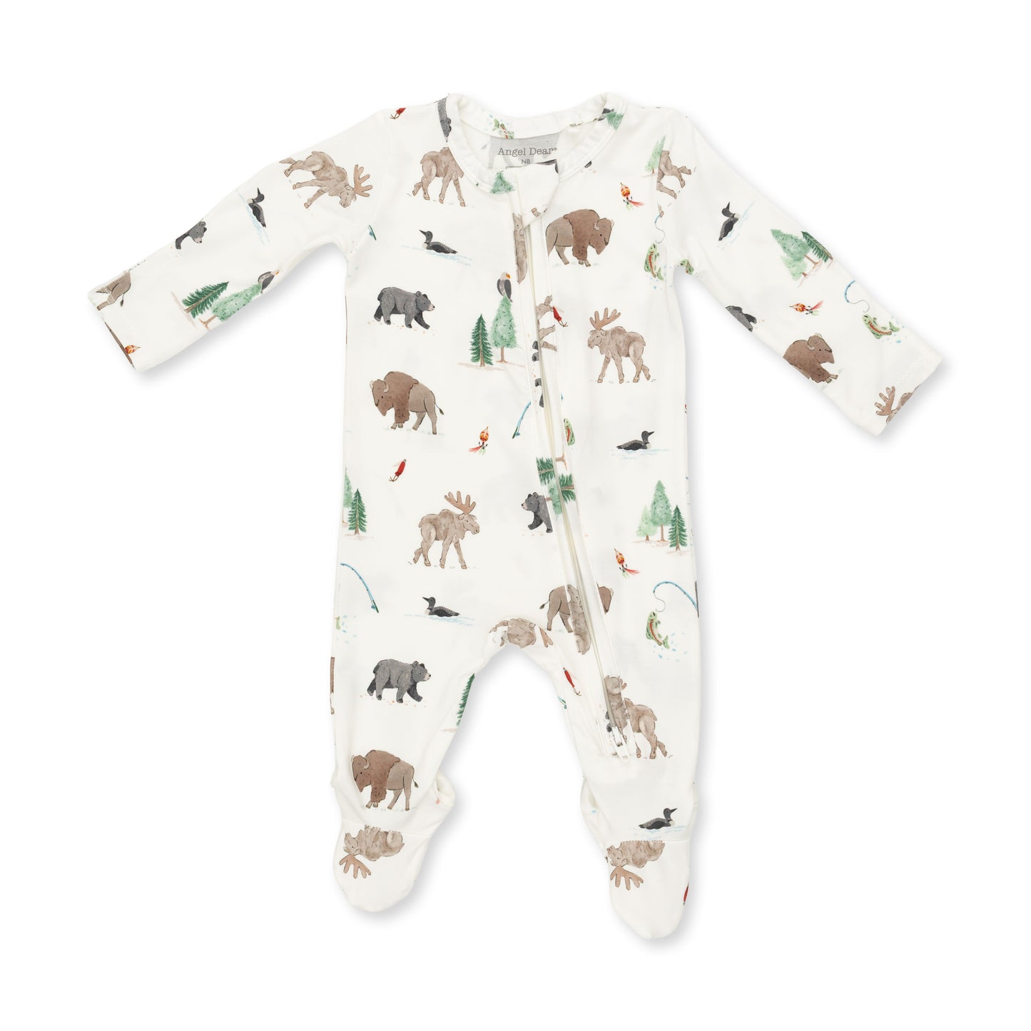 Zip Footie, Northern Woodland Animals