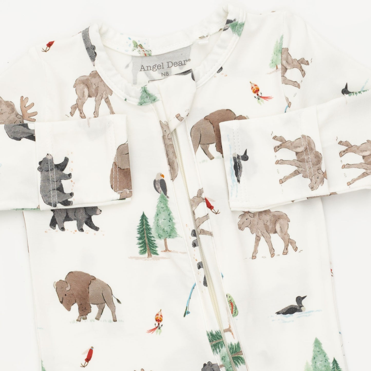 Zip Footie, Northern Woodland Animals