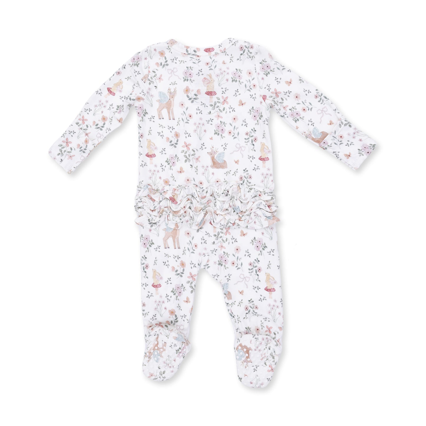 Ruffle Zip Footie, Enchanted Woodland