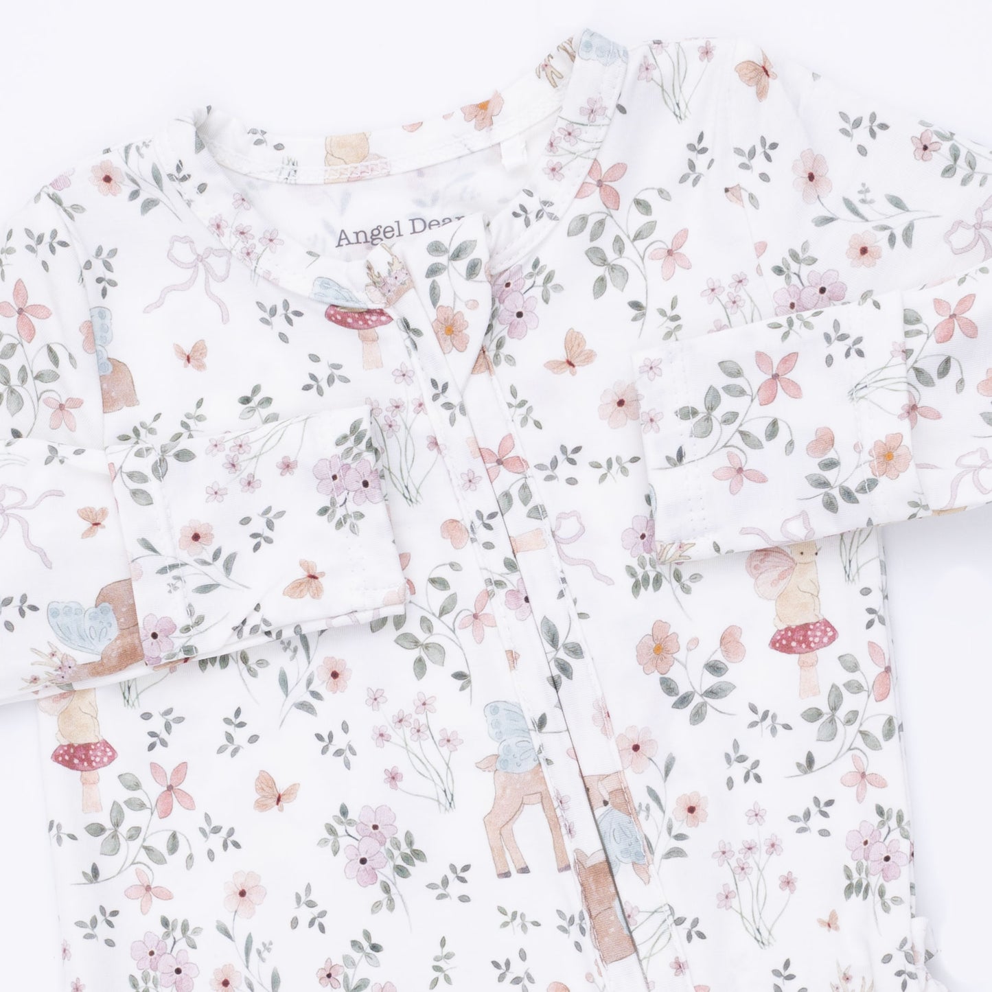 Ruffle Zip Footie, Enchanted Woodland