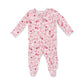 Ruffle Zip Footie, Serene Floral
