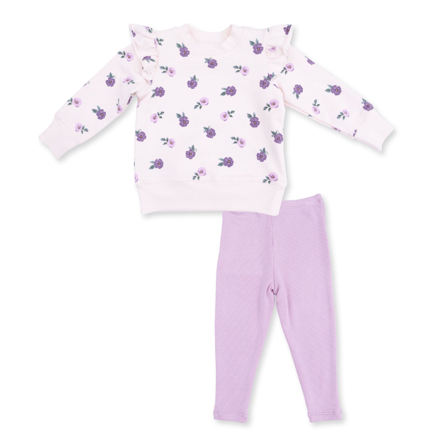 Ruffle Sweatshirt and Legging Set, Violetta Floral