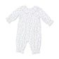 Smocked L/S Romper, Rose Briar