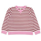 Scout Stripe Top, Mystic Maroon