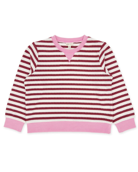 Scout Stripe Top, Mystic Maroon
