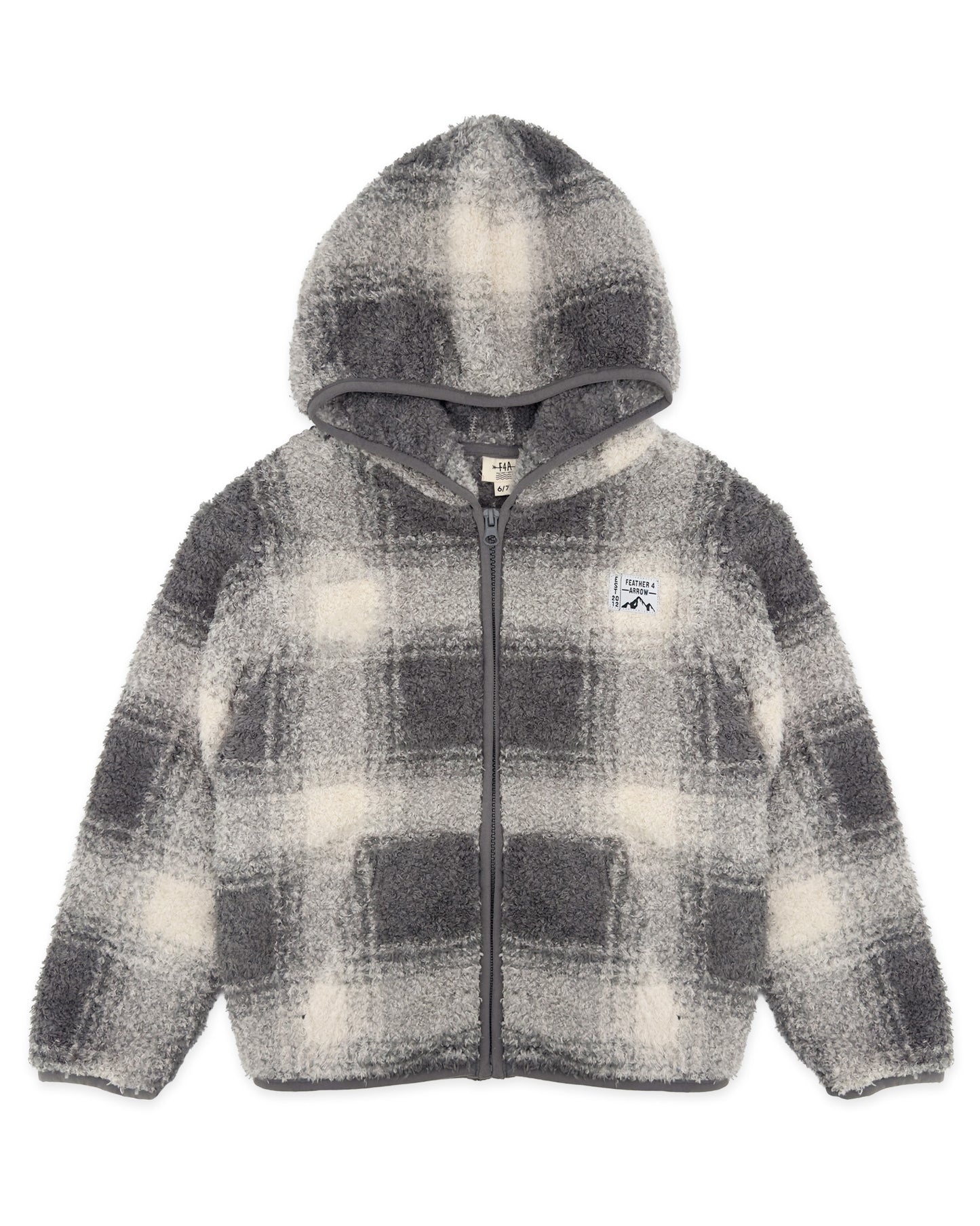 Rocky Plaid Jacket, Ash Grey