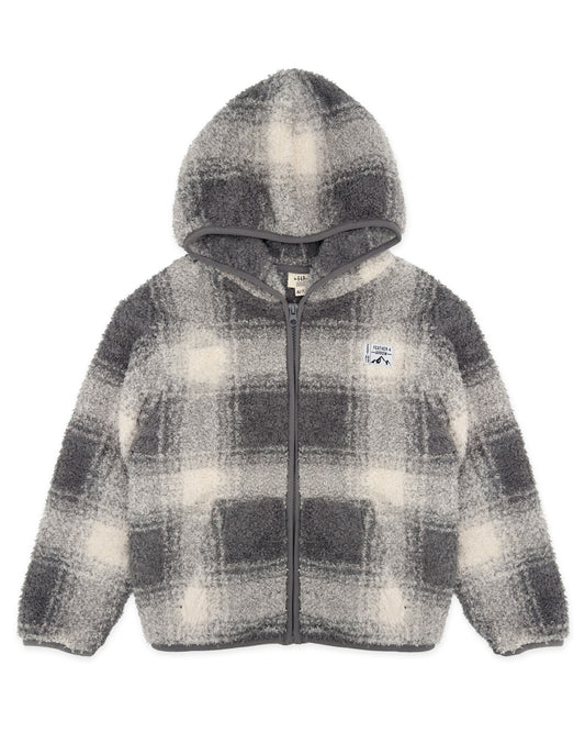 Rocky Plaid Jacket, Ash Grey