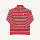 L/S Prim and Proper Polo and Onesie, Red/Green Stripe