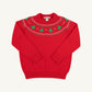 Isaac's Sweater, Fairisle Christmas Trees
