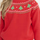 Isaac's Sweater, Fairisle Christmas Trees
