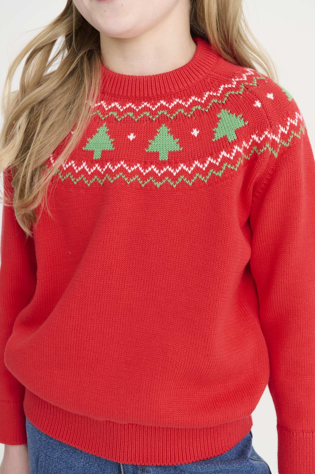 Isaac's Sweater, Fairisle Christmas Trees