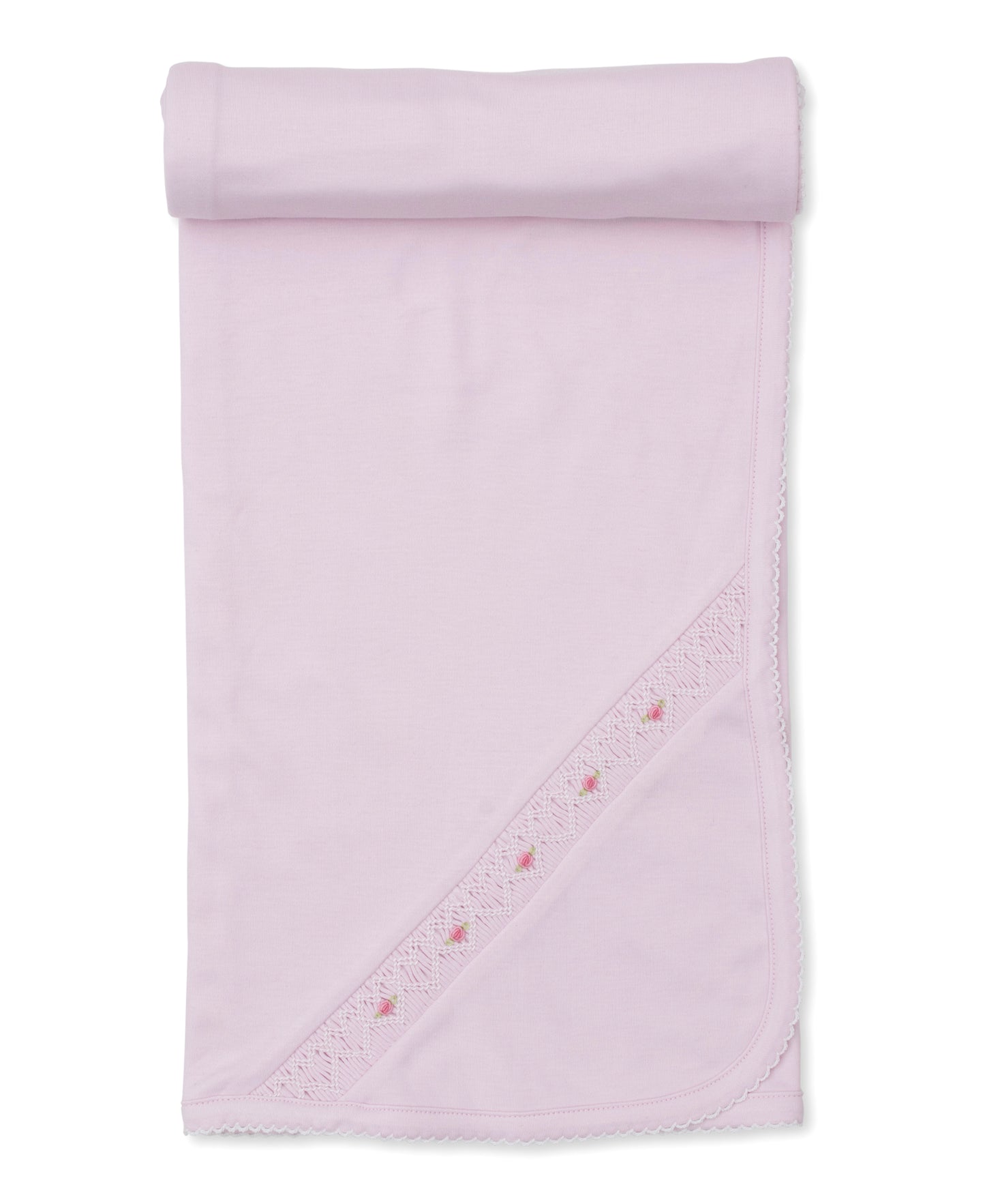Blanket w/Hand Smk, CLB Fall Bishop, Pink