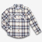 Flannel Shirt, Off-White Plaid