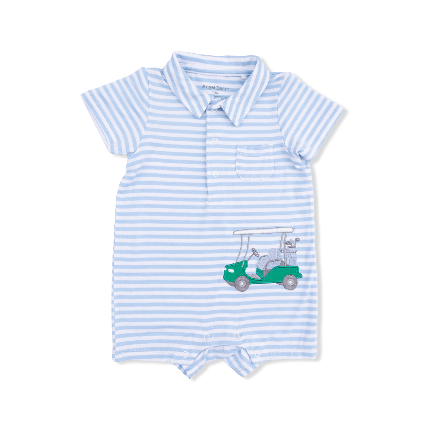 Polo Shortie, Striped Golf