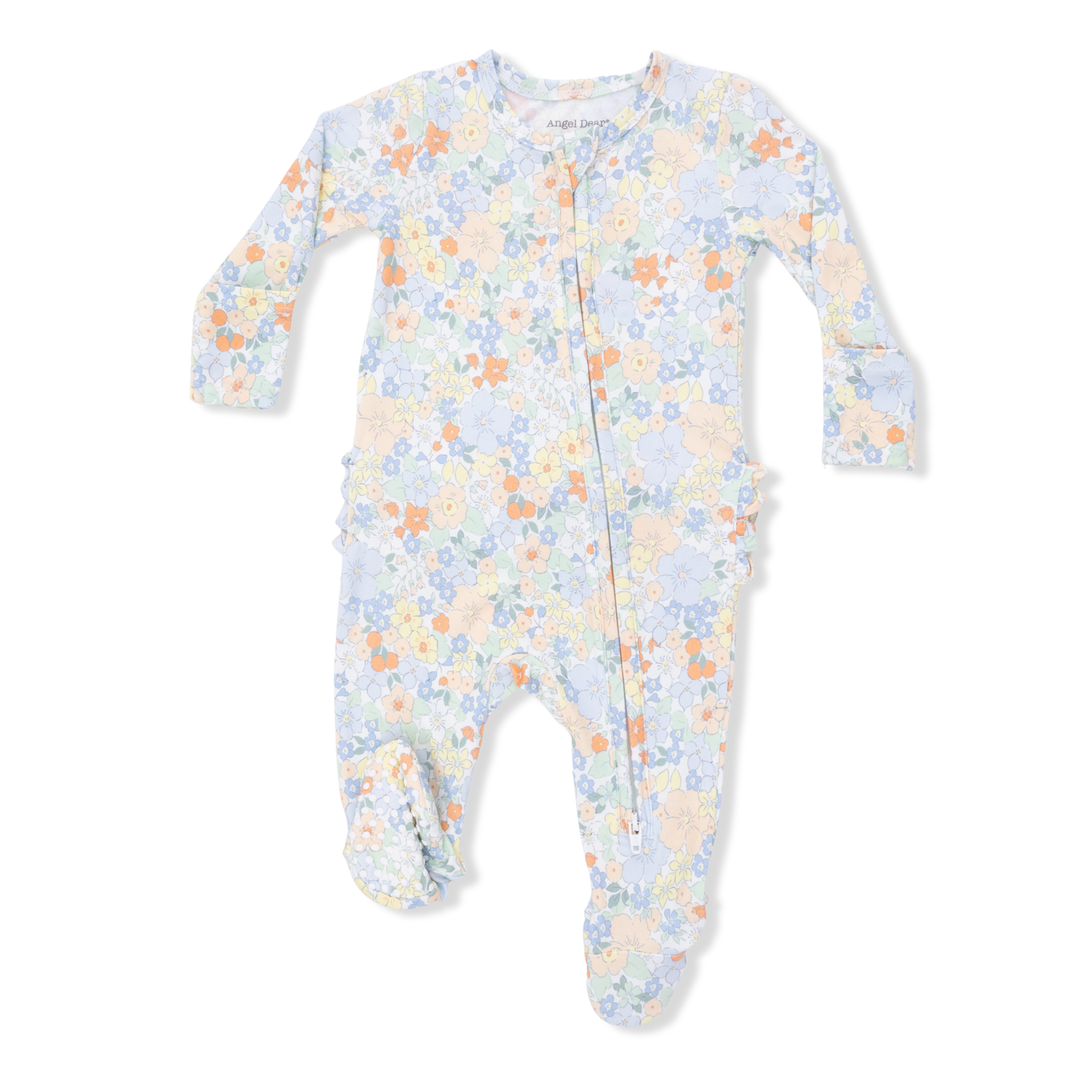 Ruffle Back Zipper Footie, Georgia Floral