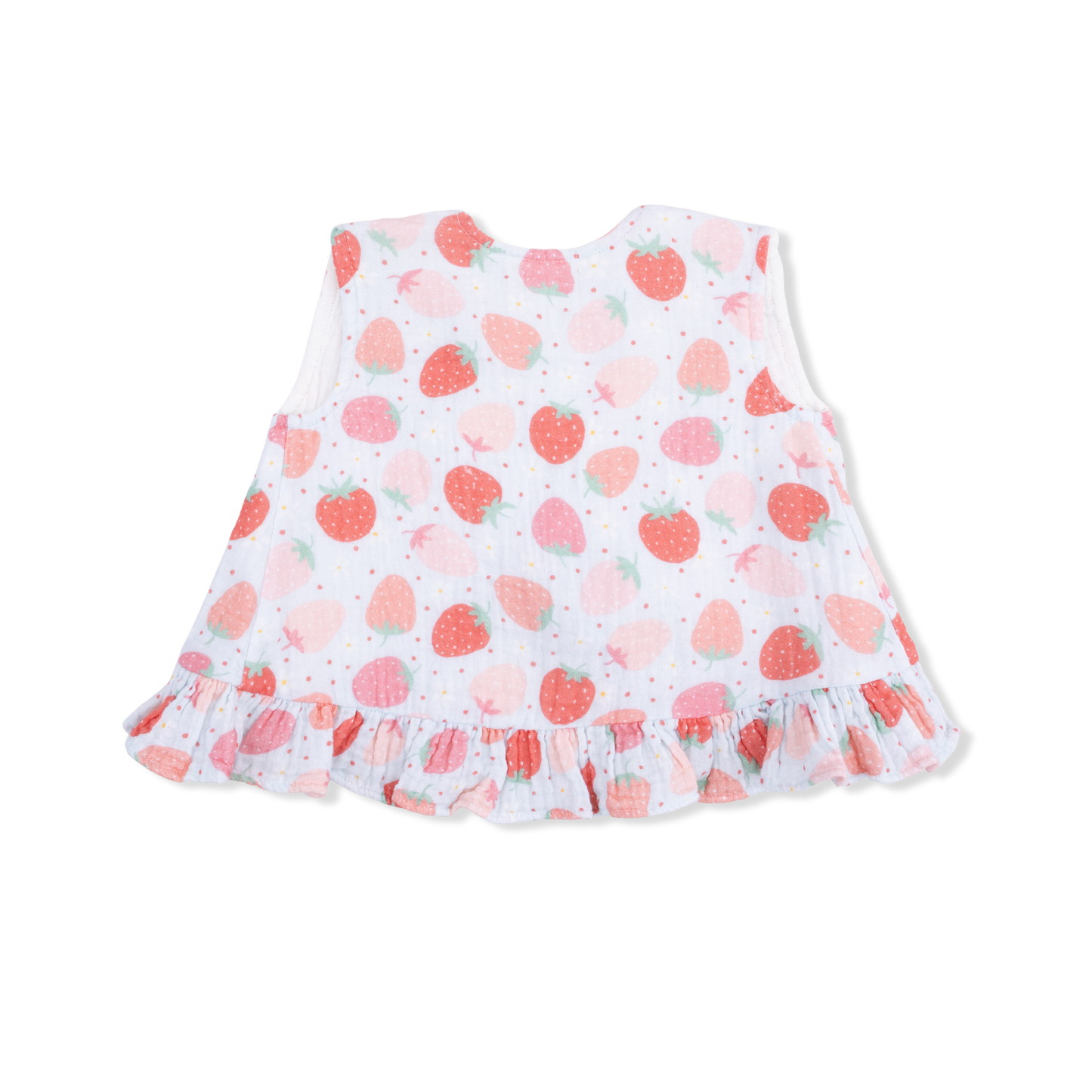 Ruffle Back Top & Bloomer, Strawberry Bliss