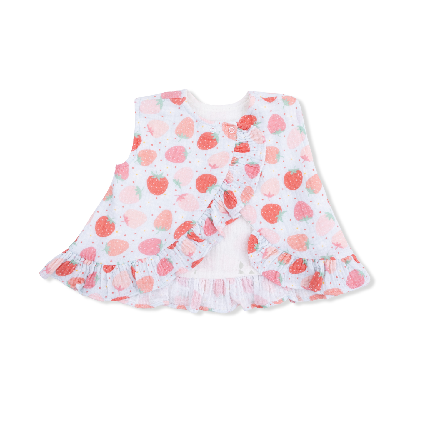Ruffle Back Top & Bloomer, Strawberry Bliss