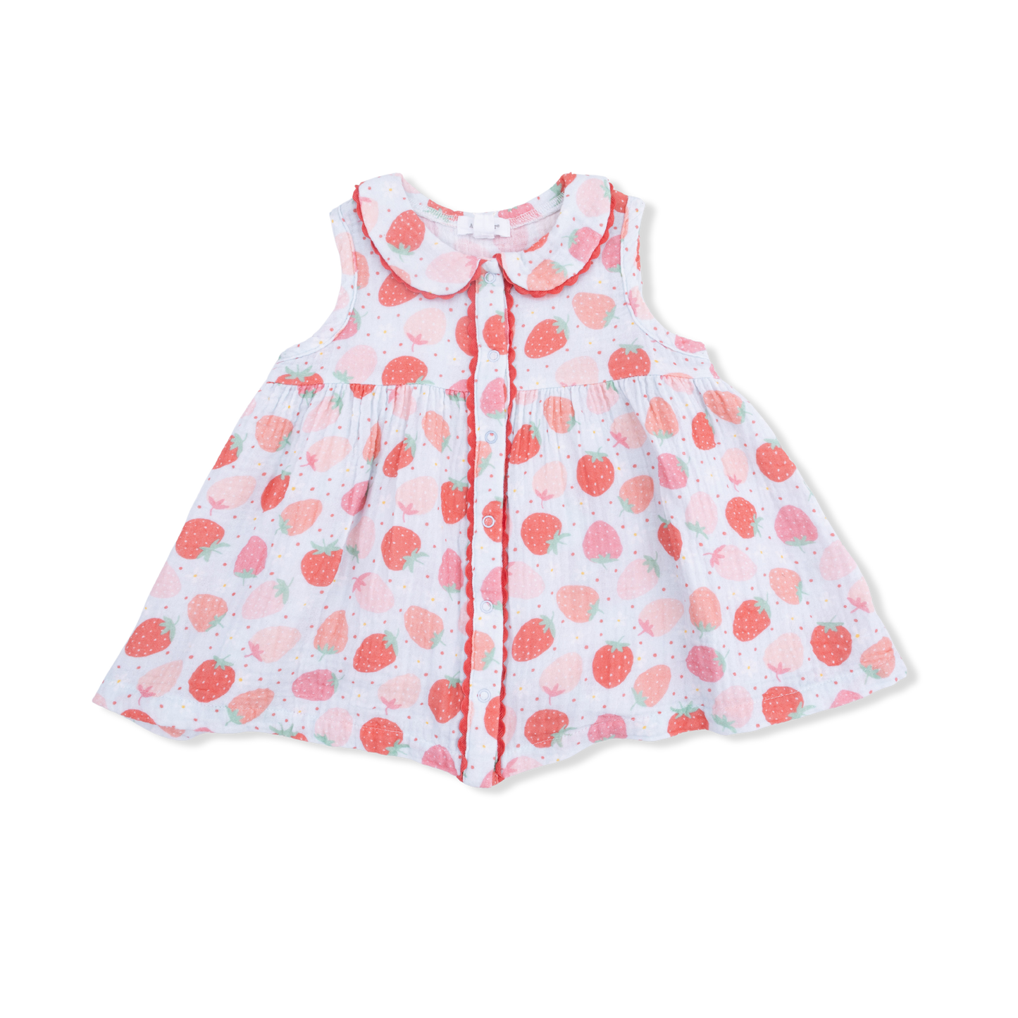 Sleeveless Jill Dress w/Bloomer, Strawberry Bliss