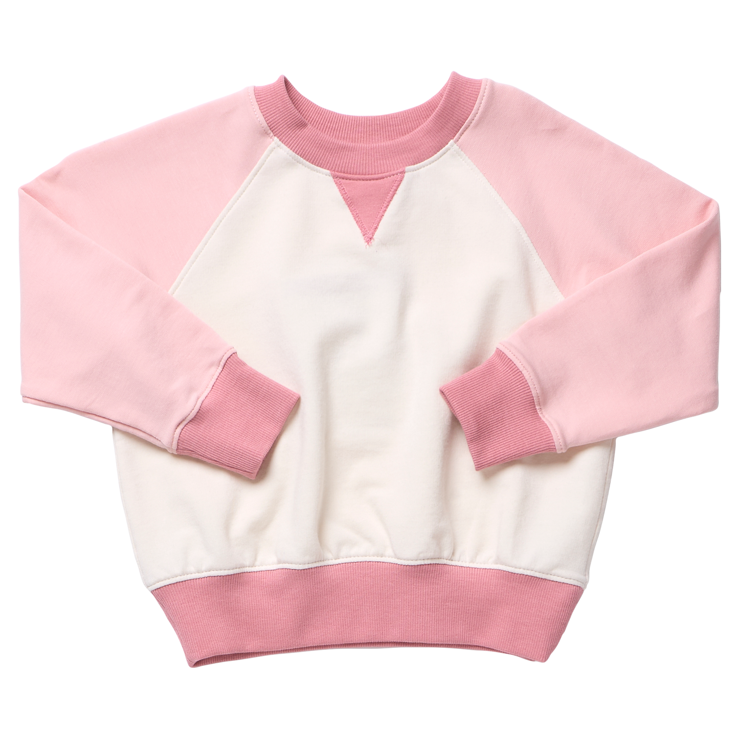 Puzzle Sweatshirt, Pink Colorblock