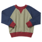 Puzzle Sweatshirt, Green Colorblock