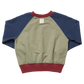Puzzle Sweatshirt, Green Colorblock