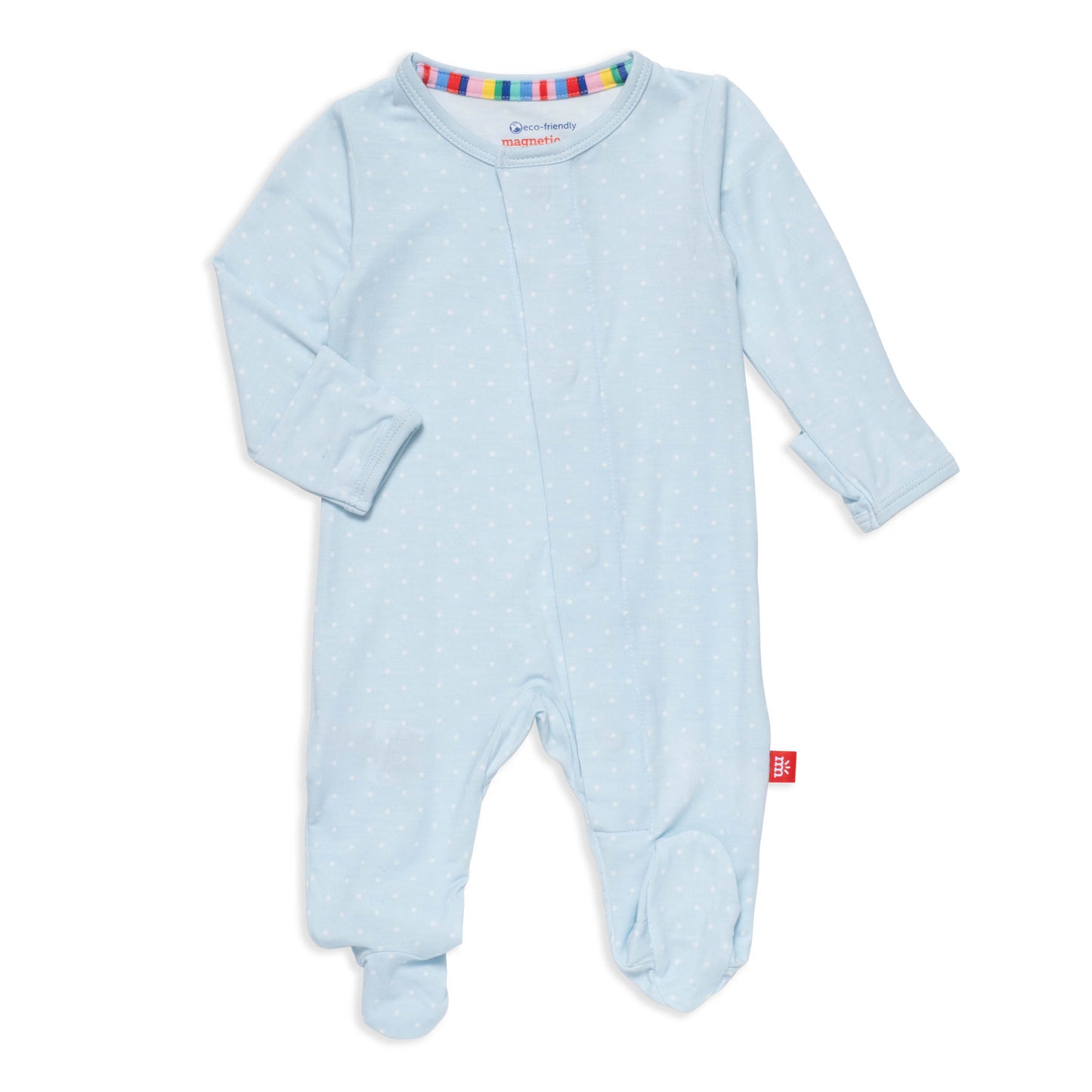 Footie, Pin Dot Blue