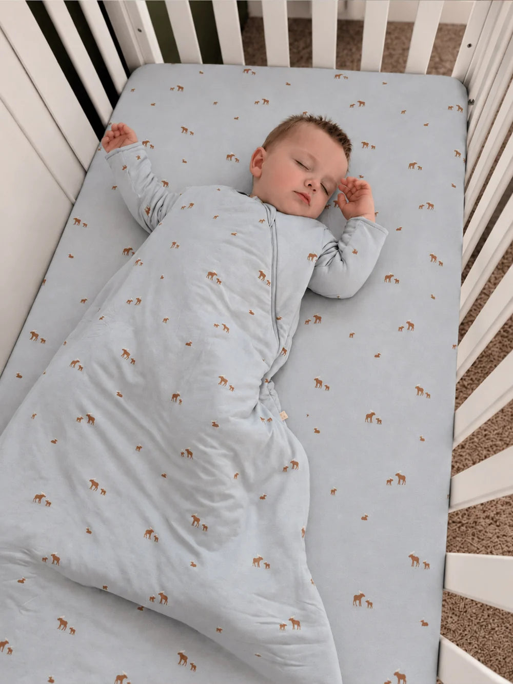 Long Sleeve Sleep Sack, Moose, 1.0 Tog