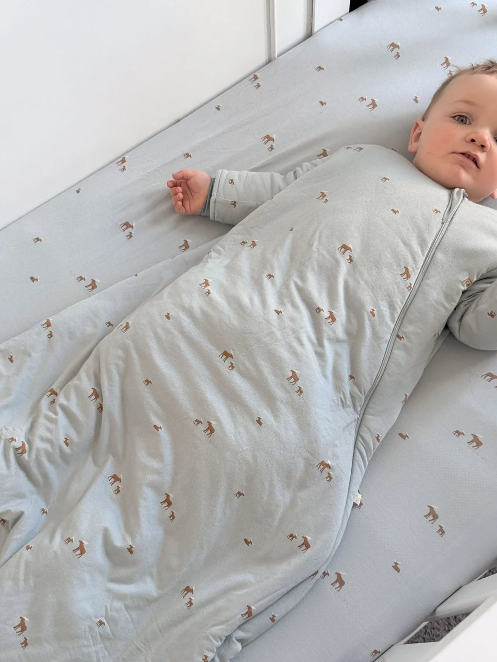 Long Sleeve Sleep Sack, Moose, 1.0 Tog