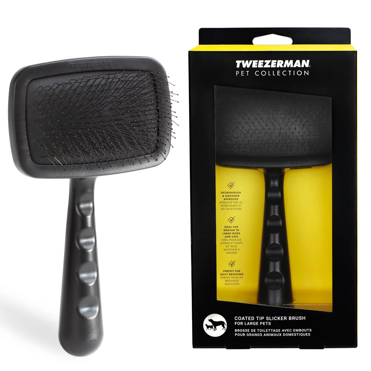 Large Coated Tip Slicker Brush