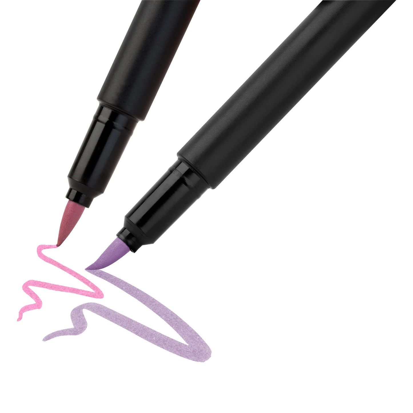 Black Edition Felt Tip Brush Pens 6ct - Pastel