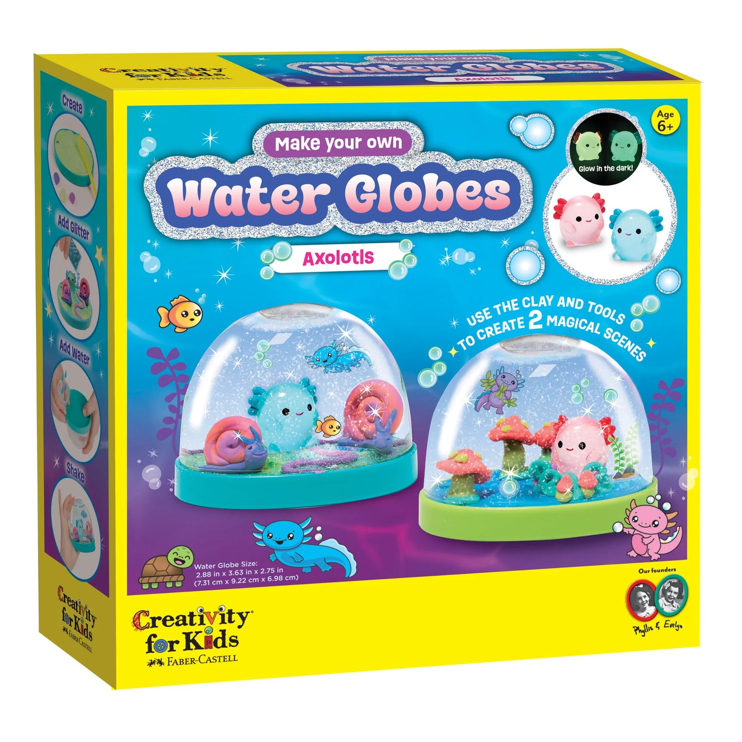 MYO Water Globes Axlolotls