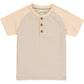 Beacon Raglan Block Henley, Beige/Peach