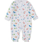 Footie w/Zip, Deep Sea Divers, Blue